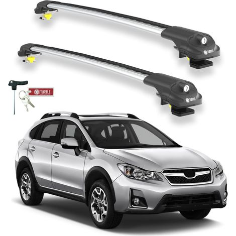 TURTLE kompatibel mit Subaru Xv (Gp) 2012-2017 Dachträger Air1 Grau (1/5)
