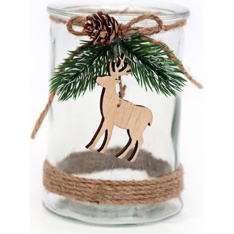 Lumignon de Noël en verre NOEL EN NATURE