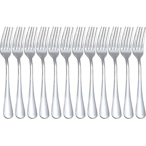Ensemble de fourchettes de table en acier inoxydable (7,2 pouces) pour la maison, idéal comme cadeau. (1/5)