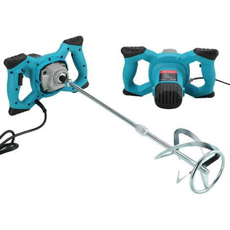 Mélangeur industriel, moteur de 2100W, 6 vitesses réglables, Bleu, UE (1/2)