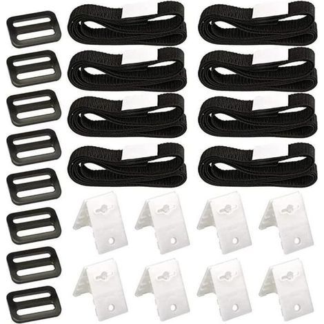 Universal Replacement Pool Cover Straps - Black