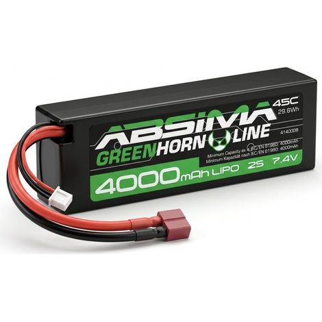 Greenhorn LiPo 2S/7.4V 50C 4000 HC (T-Plug)