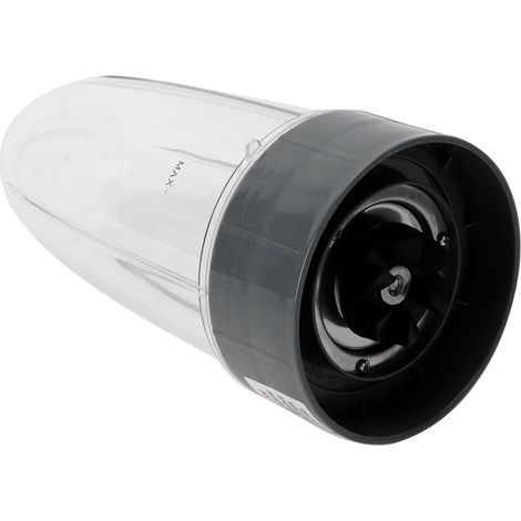 Ortviai Verre mixeur 32 oz avec support lame croisée et couvercle pivotant pour Nutribullet 600 W/900 W, acier inoxydable (1/4)