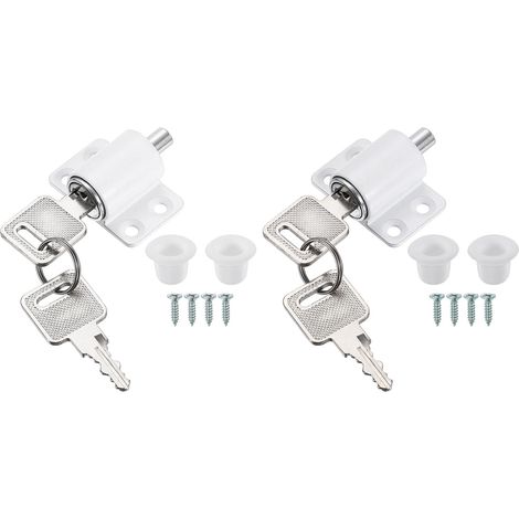 2pcs Verrou Pour Fenêtres Coulissantes Pour Fenêtres Horizontales (1/5)