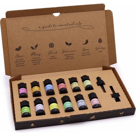 Coffret d'huiles essentielles d'aromathérapie - Printemps (1/4)