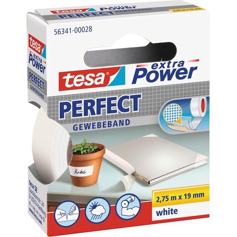 Cinta adhesiva blanca Tesa Extra Power resistente