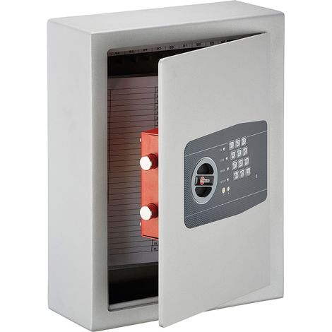Cassaforte a combinazione Boyard, installazione libera, per chiavi e valori, due catenacci, chiavi emergenza - THIRARD (1/5)