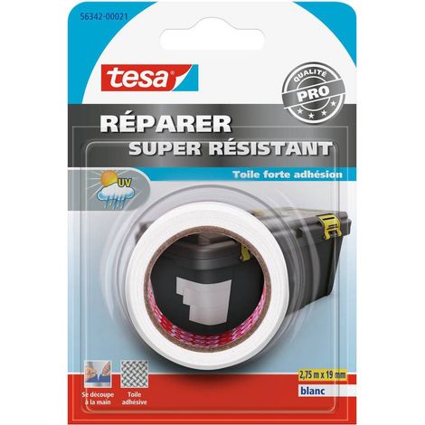 Riparare - Nastro Super Resistente 2,75mx19mm Bianco In blister - Tesa