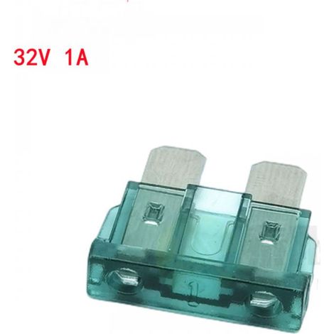 10pcs Lame Style Fusible 1A Lame Style Fusible pour Voiture Bateau Vert (1/5)