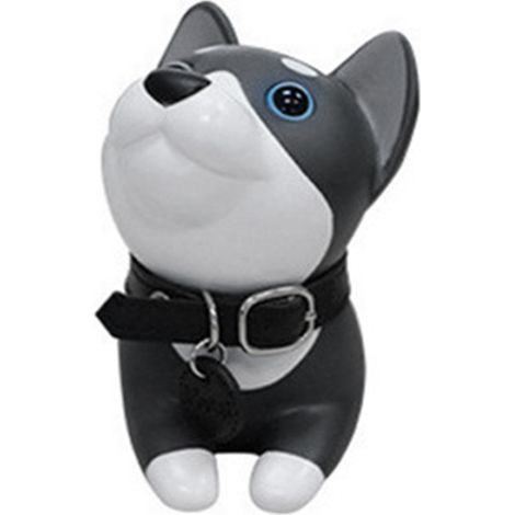 Cale-porte décorative en forme d'animal mignon, sans perçage, pour la maison ou le bureau, gris chien (1/5)