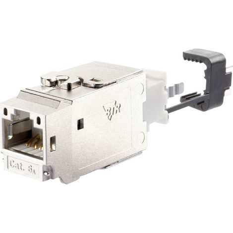 Module RJ45 encastrable Keystone CAT 6a Metz Connect 130B21-E R07129 (1/4)