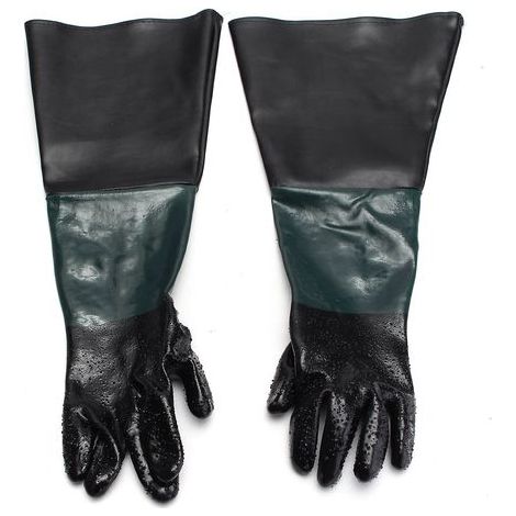gants de sablage en caoutchouc cabinet de sablage dynamitage 60CM gants de sablage en caoutchouc (1/3)