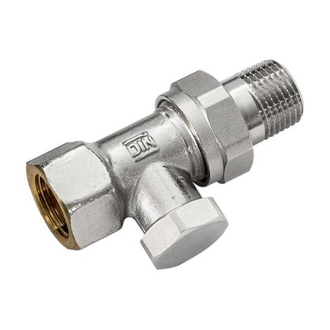 Rücklaufverschraubung 1/2 DG absperrbar Ms vernickelt mit O-Ring - 7747201109 von Buderus