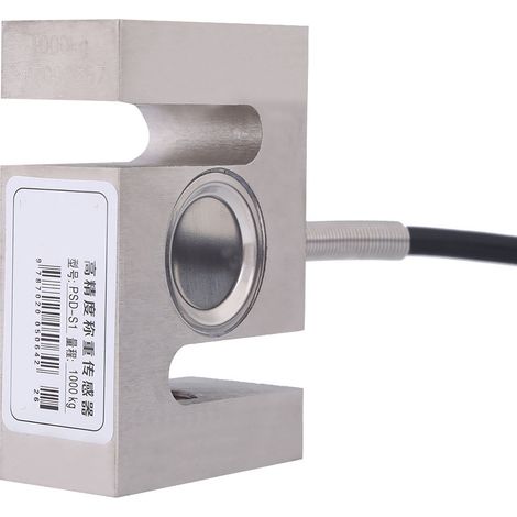 Capteur de pesage à cellule de charge métallique haute précision de type S, 1000 kg / 2204 lb (1/5)