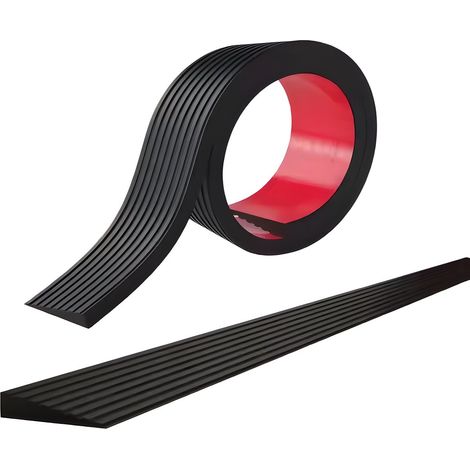 Aide au seuil en caoutchouc - Aides de seuil - Aide au seuil avec antidérapant - Hauteur 12 mm/1,2 cm - Largeur 100 cm/1 m (1/5)