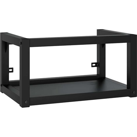 Maison Exclusive - Badezimmer Wand-Waschtischgestell Schwarz 59x3 (1/5)