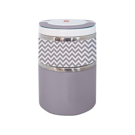 TERMO SOLIDOS LUNCHBOX DOBLE 0,9 L GRIS INOX - 8343-I