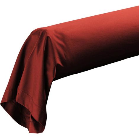 Taie de Traversin "Percaline" 85x185cm Tomette (1/5)