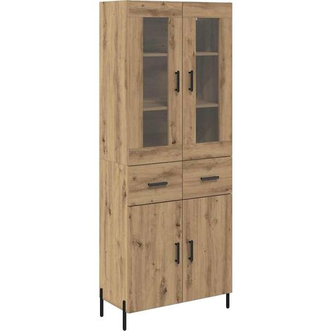 Maison Exclusive - Alacena Roble artesanal 69,5 x 34 x 180 cm Mad