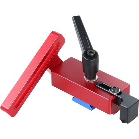 Tope de riel para carpintería de aleación de aluminio T-tracks 45 con tope deslizante, tope deslizante para banco de carpintería
