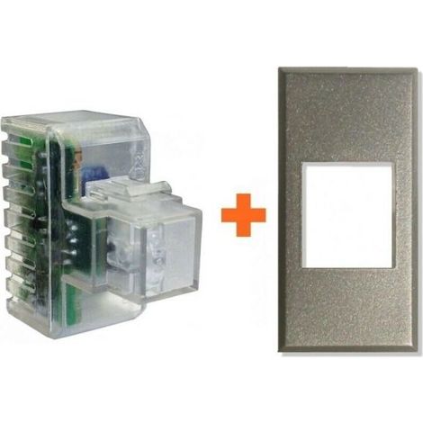 Fanton lampada notturna segna passo led compatibile Bticino Axolute argento - 82883-AA
