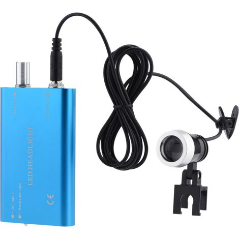 1 lampe frontale LED portable pour chirurgie dentaire, compatible avec les loupes et les loupes. (1/5)