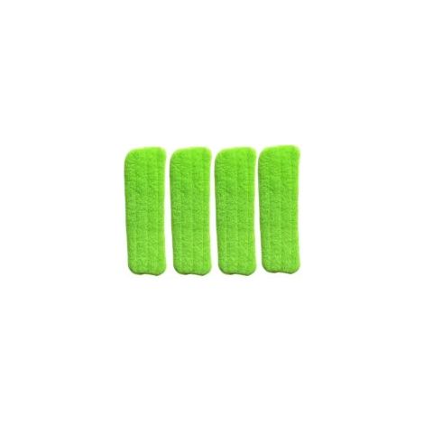 Vadrouille à jet d'eau vadrouille plate chiffon en microfibre vert 3 pièces - Crezuo (1/3)