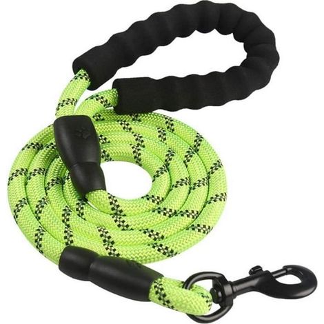 Hundeleine - ZGEER - 1,5 m - Reflektierendes Nylon - Schaumstoffgriff - Sicher (1/5)