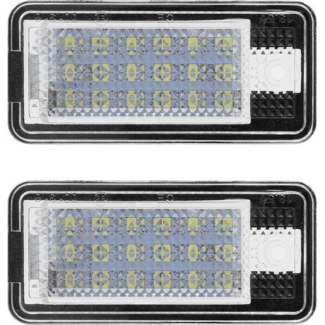LED-Kennzeichenbeleuchtungsset für Audi A3/S3/A4/S4/A6 – Einfache Installation – Hellweißes Licht