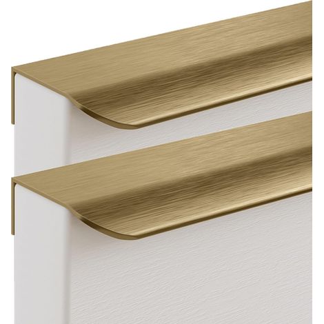 Poignées invisibles en alliage d'aluminium Wafa Gold, lot de 2 (1/5)