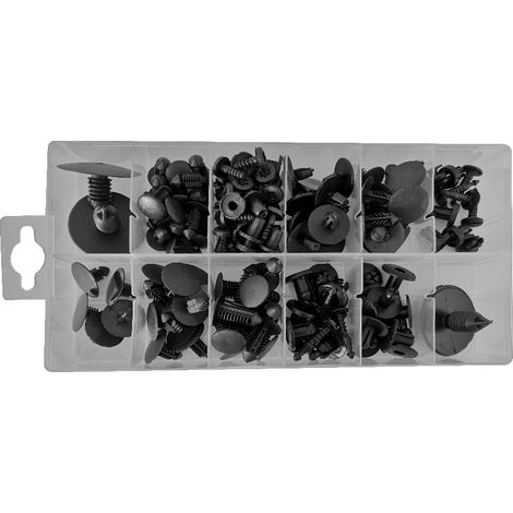 Set clip JBM renault dacia clips case 109 pezzi plastica