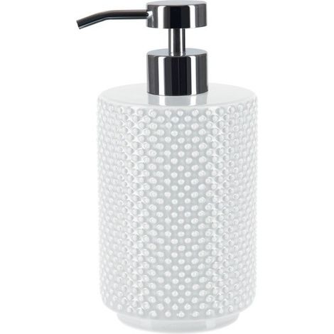 Distributeur de savon Faience MERO Blanc Spirella (1/2)