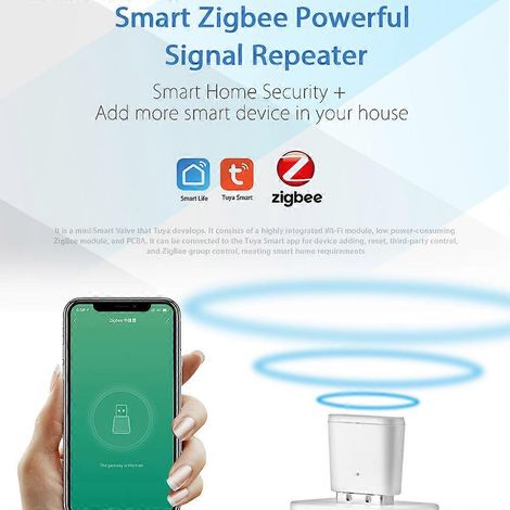 Tuya Smart Life USB Zigbee Repeater Signalverstärker, WLAN-Reichweitenverlängerer, kompatibel mit Alexa und Smart-Home-Assistenten, intensive Verbesserung für Smart Homes (1/5)