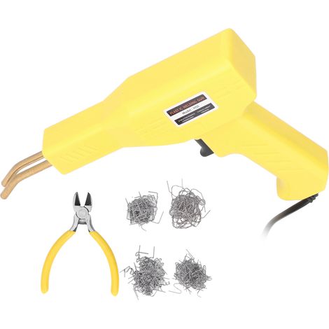 Agrafeuse chauffante 50 W pour garage, kit de réparation de pare-chocs de voiture, machine de soudage et de réparation, jaune, prise US 110 V (1/5)