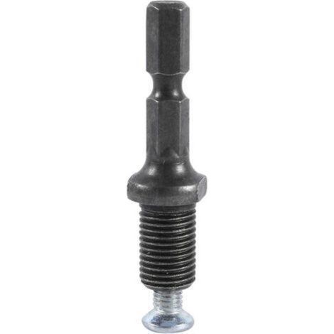 Hex Shank Electric Impact Drill Chuck Adapter, 3/8"-24UNF Thread with Screw (1/5)