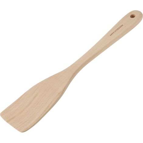 1 Spatule, Bois De Hêtre, 17cm, Ustensile Cuisine, Beige, Pour Viande Et Poisson