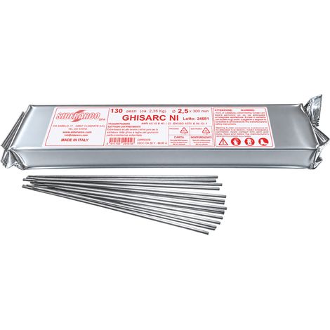 Siderarco ELETTRODO PER SALDATURA GHISA Ø mm. 2,5/300 (50 pz.)