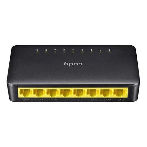 8-ports 10/100Mbps Desktop Switch LAN plug&play Cudy FS108D (1/4)