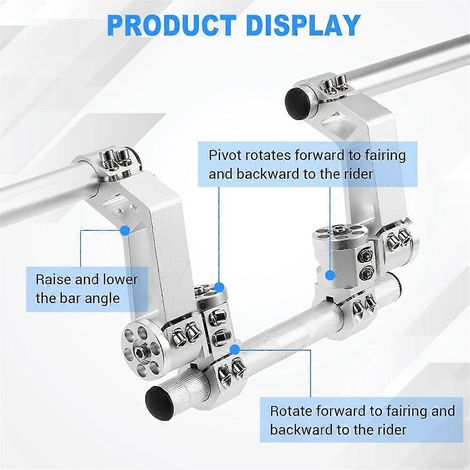 Système de guidon à supports de direction détachables pour scooter 125cc (1/5)
