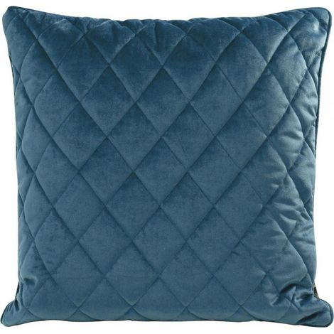 Funda de almohada de terciopelo/27 45x45 azul marino (1/5)