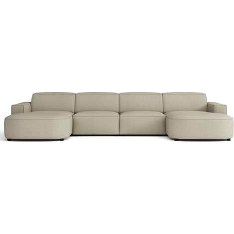 Selsey Sallmo - Wohnlandschaft U-Form, universell, 3-Sitzer, Greige, 374 cm (1/5)