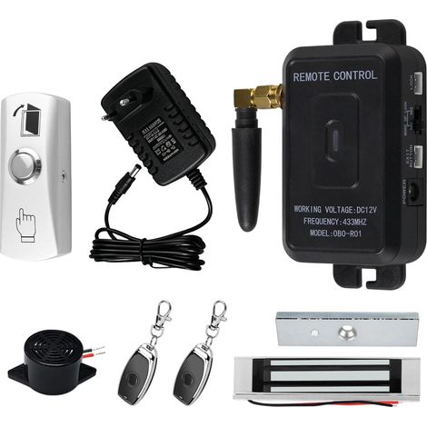 Kit de contrôle d'accès de porte WiFi intelligent avec RFID, télécommande 433 MHz, alimentation 12 V (prise britannique) – Choisissez votre type de serrure pour la sécurité de bureau à domicile (1/5)