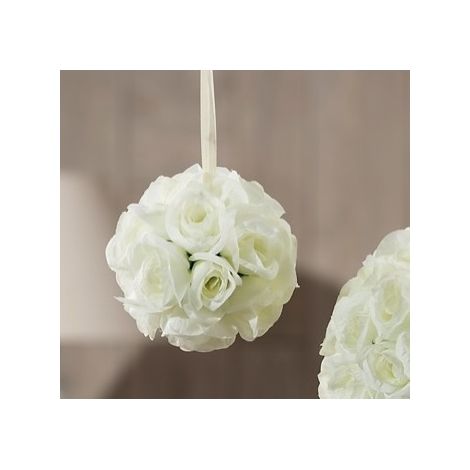 Sfera rose avorio decorazione diametro 23 cm
