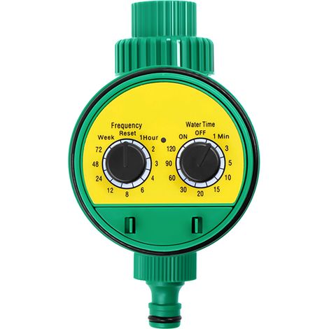 Minuteur arrosage auto intelligent à bouton rotatif sur piles, pour jardin pelouse serre, simple (1/5)
