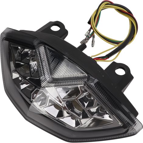 Feu arrière LED étanche IP67 pour moto, clignotant haute luminosité, remplacement pour Z1000 2010-2013, couleur fumée (1/5)