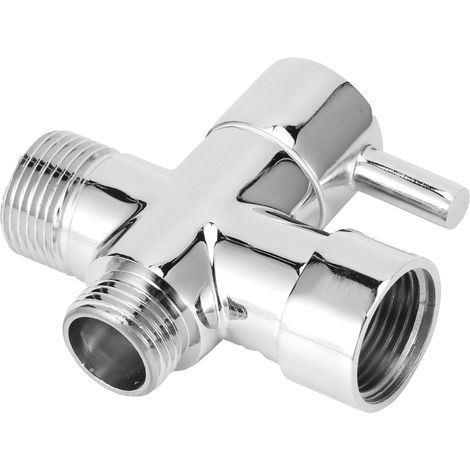 3-Wege-Armaturen-Umstellventil, Badezimmer-Duschteile für Handbrause, fester Brausekopf, 7/8-Zoll-Wasserabscheider C (1/5)