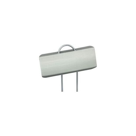 15 etiquetas metálicas para plantas - Superficie 9 x 3 cm, Altura 27 cm - Crezuo
