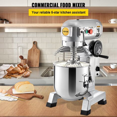 Robot Pâtissier Multifonction 14 L Robot de Cuisine 500 W Robot Mélangeur Pétrisseur Acier Inoxydable avec 3 Agitateurs Facile à Ut… (1/5)