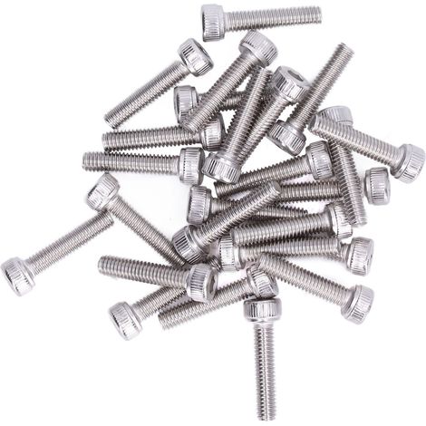 Kit de 100 boulons hexagonaux creux M4 en acier galvanisé, vis à tête fraisée pour fixation industrielle résistante. (1/5)