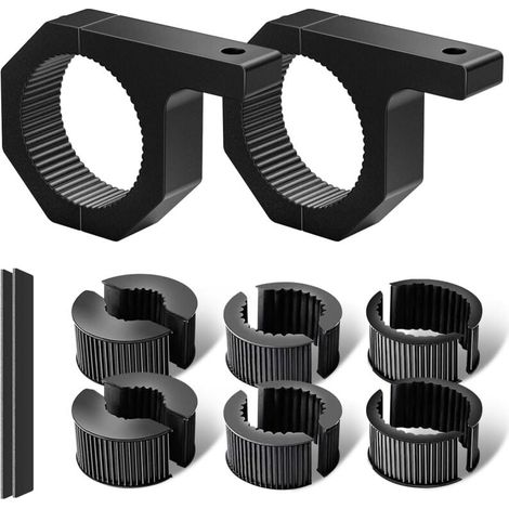 Support de lampe de travail 19-32mm, support de pince universel pour moto, 4x4, ATV, UTV, camion, bateau, galerie de toit (1.5"/2") 2 pièces (1/5)
